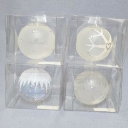 Kerstballen set van 4 - Kristallwelten