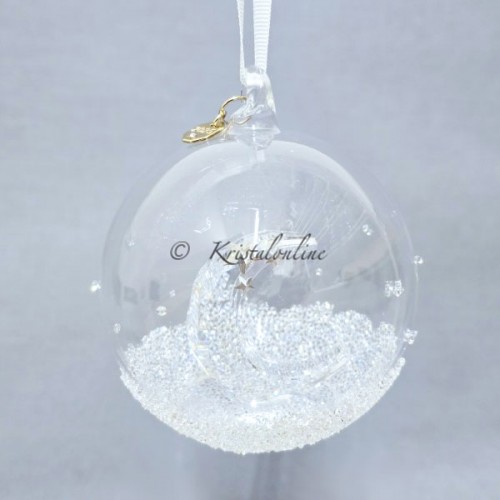 Swarovski kerstbal 2025 met halve maan, sterren en 2200 kristallen