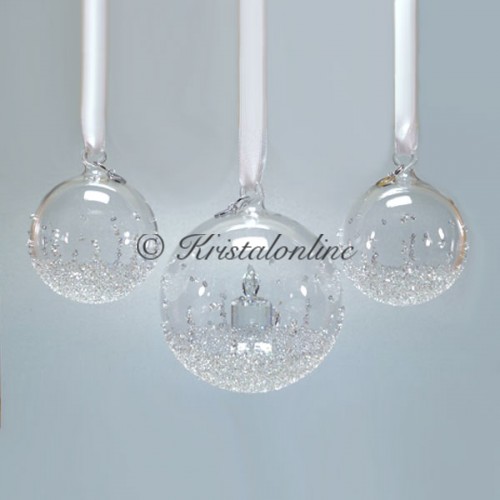Swarovski Kristal | Silver Crystal | Kerst | Kerstbal Ornament - Set - Jaarlijkse Editie 2017 | 5268012