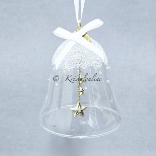 Swarovski kerstklok ornament 2025 met sterklepel en kristallen – Annual Edition