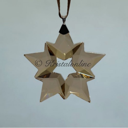 Swarovski Kristal | Kerst | Kerst Ornamenten | Kerstster - Klein - 2019 - SCS - Golden Shadow | 5476002