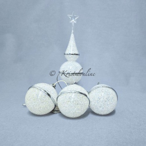 Zeldzame Swarovski Kerstboom Set LED – Europa Exclusief met Kristallen Kerstballen & Piek