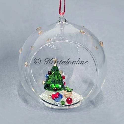 Kristalonline | Swarovski Kristal | Kerst | Holiday Cheers | Holiday Cheers - Ornament Kerstbal - Boom en Cadeaus | 5681633