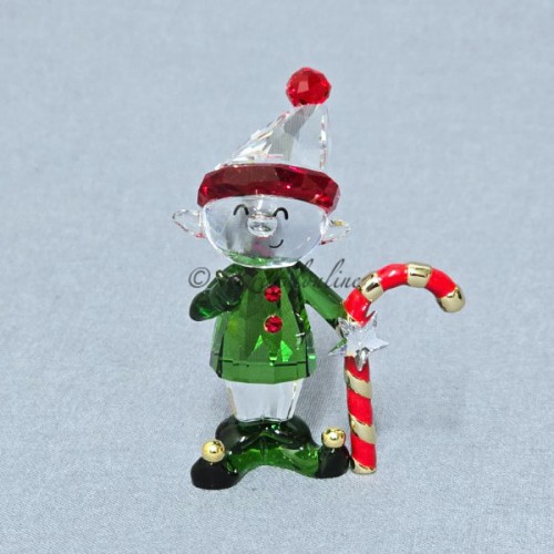 Swarovski Dulcis Elf met zuurstok en gouden details – Holiday Cheers 2025