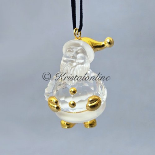 Swarovski Kristal | Kerst | Kerst Ornamenten | Kerst Ornament - Kerstman - Goud | 665031