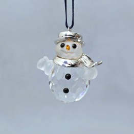 Kerst Ornament - Sneeuwman - Zilver