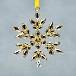 Swarovski Kristal | Silver Crystal | Kerst | Gema | Gema - Kerstornament - Geel | 5691043