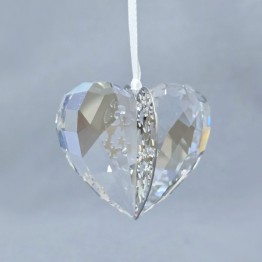 Swarovski Kristal | Kerst | Kerst Ornamenten | Kerst Ornament - Hart Crystal Moonlight | 1140005