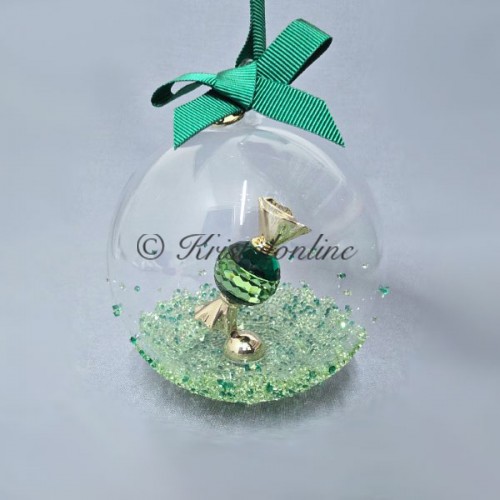 Kristalonline | Swarovski Kristal | Kerst | Holiday Cheers | Holiday Cheers Dulcis - Ornament Kerstbal - Groen | 5688312