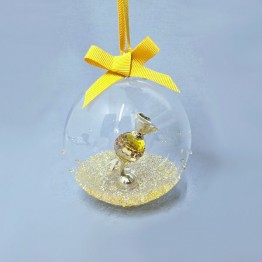 Kristalonline | Swarovski Kristal | Kerst | Holiday Cheers | Holiday Cheers Dulcis - Ornament Kerstbal - Geel | 5688315