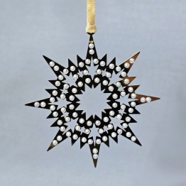 Swarovski Kristal | Kerst | Kerst Ornamenten | Kerst Ornament - Set - Pixel Sterren Goud | 1135182