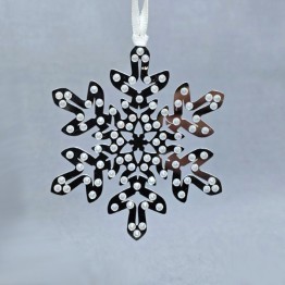 Swarovski Kristal | Kerst | Kerst Ornamenten | Kerst Ornament - Set - Pixel Sneeuwvlokken Zilver | 1135179