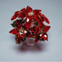 Swarovski Kristal | Kerst | Vrolijk Kerstfeest | Kerstster in pot - Poinsettia - Groot | 5291024