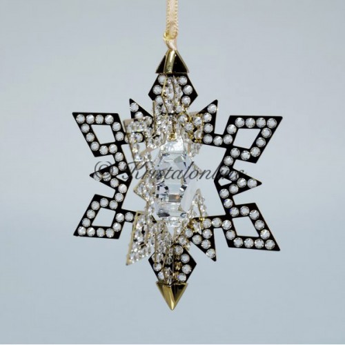 Kerstornament Ster, Goudkleurig