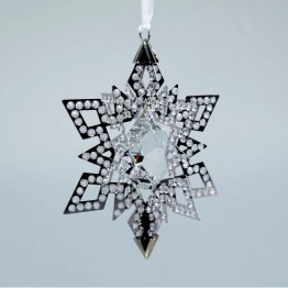 Kerstornament Ster, Zilverkleurig