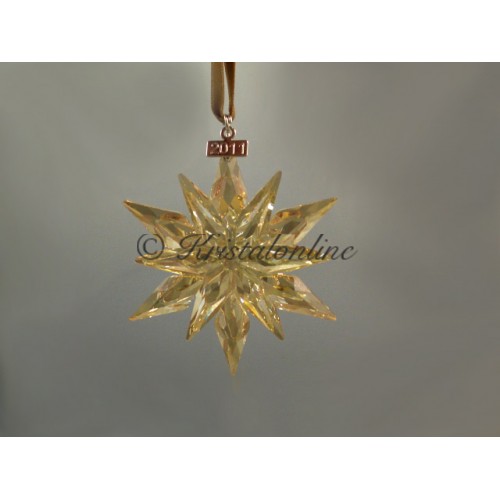 Swarovski Kristal | Kerst | Kerst Ornamenten | Kerstster - Jaarlijkse Editie 2011 - SCS - Golden Shadow | 1092040
