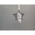Kerstornament Ster, zilver