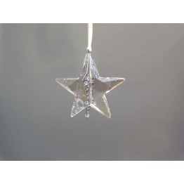 Kerstornament Ster, zilver